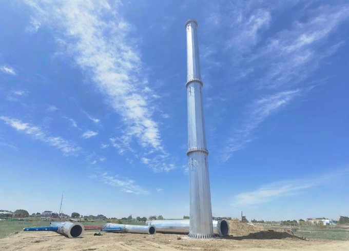 Poste de acero eléctrico