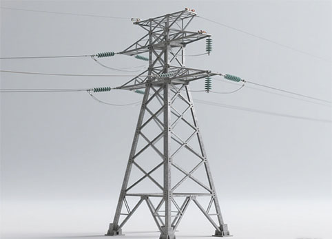 Torre de línea de transmisión 115KV